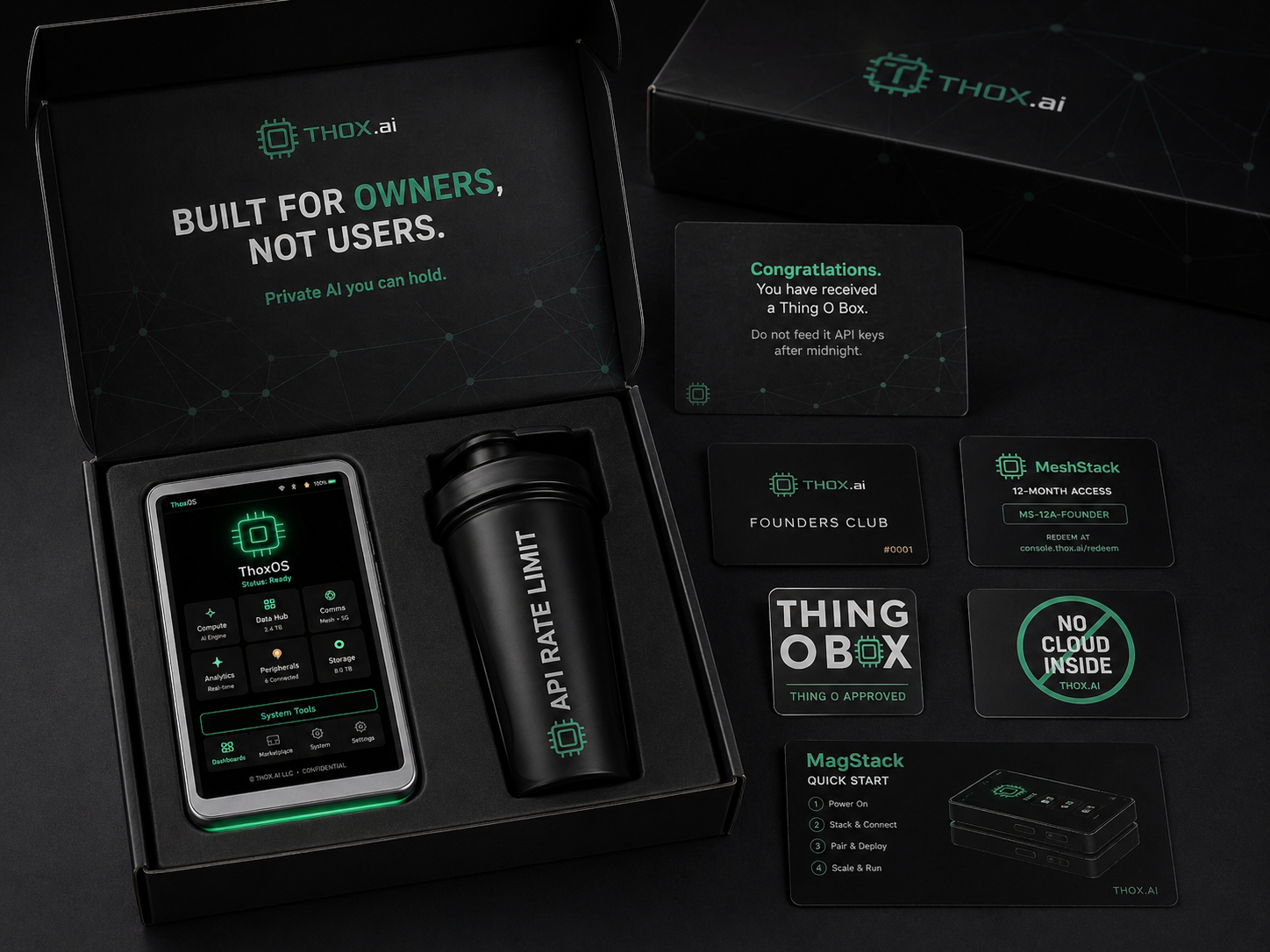 THOX Nova Founder Box contents